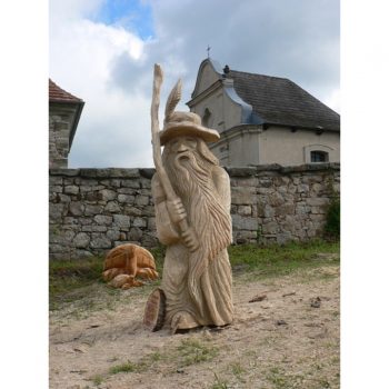 Zahradní dřevěná socha - Dřevěný horský duch