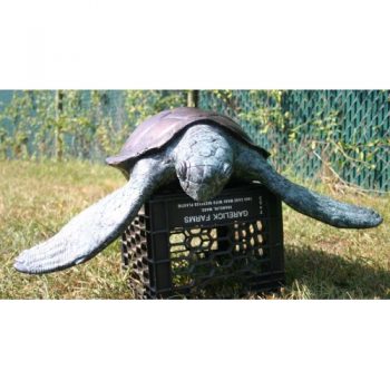 Záhradní bronzová socha - Malá morská želva