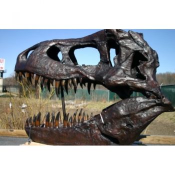 Záhradní bronzová socha - Velká socha tyranosaura Rexe