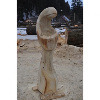 Zahradní dřevěná skluptura - Pouto