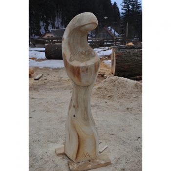 Zahradní dřevěná skluptura - Pouto