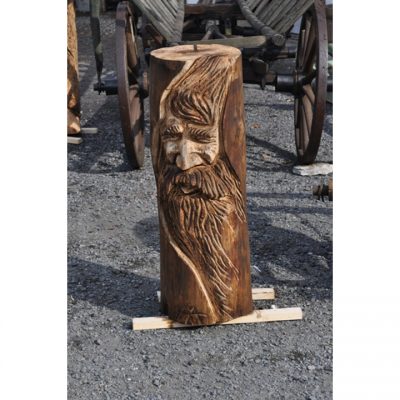 Zahradní dřevěná socha - Dřevěná tvář II