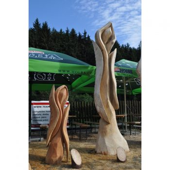 Zahradní dřevěná socha - Dřevění andělé