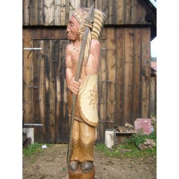 Zahradní dřevěná socha - Dřevěný Indián II