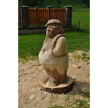 Zahradní dřevěná socha - Dřevěný mlynář