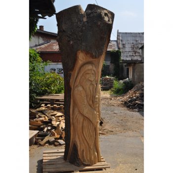 Zahradní dřevěná socha -Dřevěný pastýř II