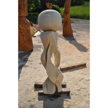 Zahradní dřevěná skluptura - Hříšný tanec