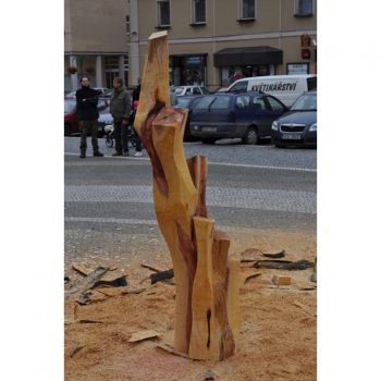Zahradní dřevěná skluptura - Jak jde čas