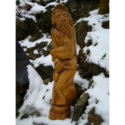 Zahradní dřevěná socha - Lakomec
