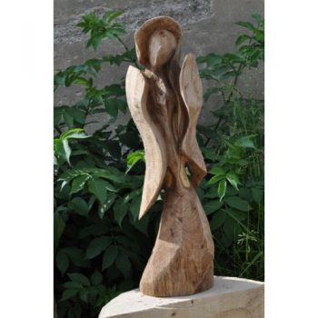 Zahradní dřevěná socha - Archanděl Gabriel