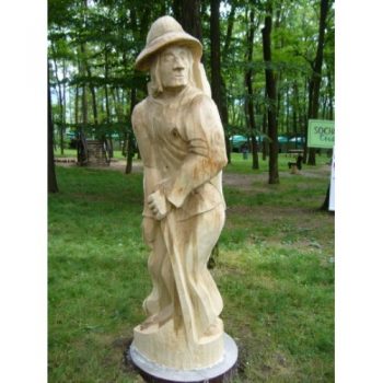 Zahradní dřevěná socha - Dřevěný dráteník