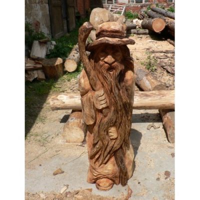 Zahradní dřevěná socha - Gandalf