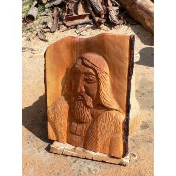 Jan Amos Komenský - dřevěná socha