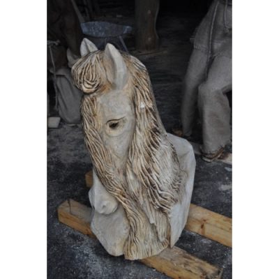 Zahradní dřevěná socha - Dřevěné křeslo pro žokeje