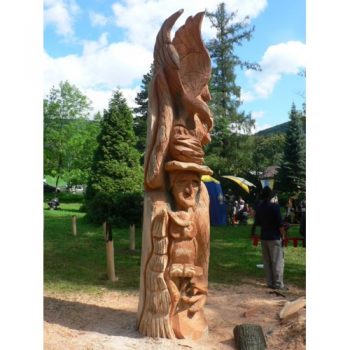Zahradní dřevěná socha - Pohádkový les