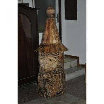 Zahradní dřevěná socha - Dřevěný včelí úl