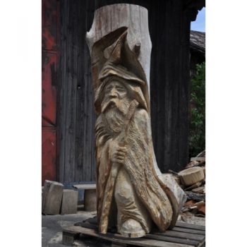 Zahradní dřevěná socha - Vládce Jeseníků